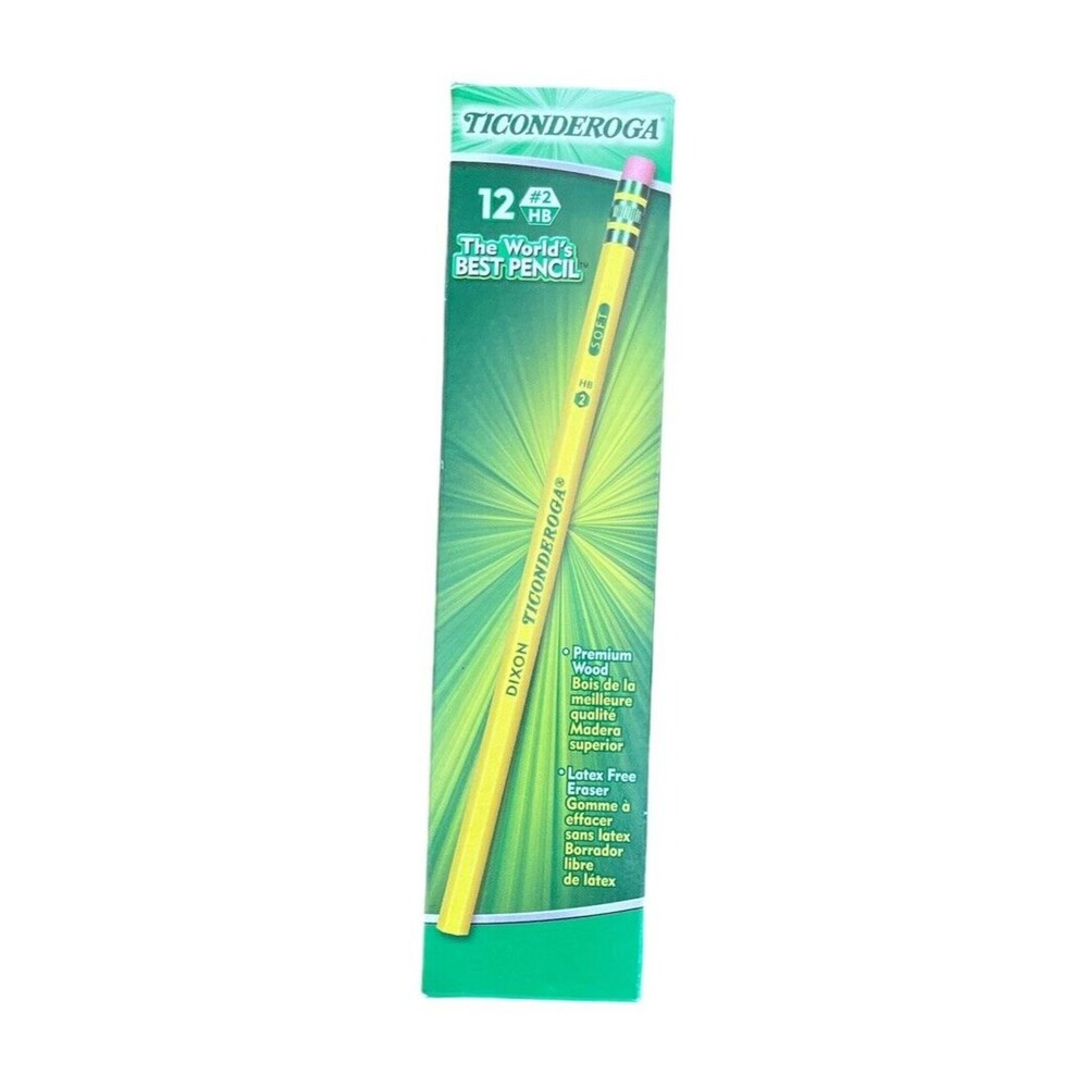 Ticonderoga The World's Best Pencil Wooden #2 HB Box of 12